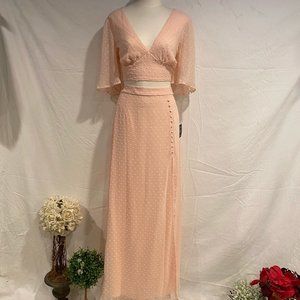 PROM 💕 Two-Piece Floor Length Maxi Dress